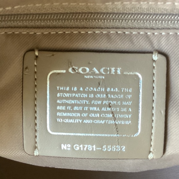 COACH Primrose Satchel Crossbody Carryall Purse Bag Pebbled Leather/Suede Combo - Picture 11 of 16